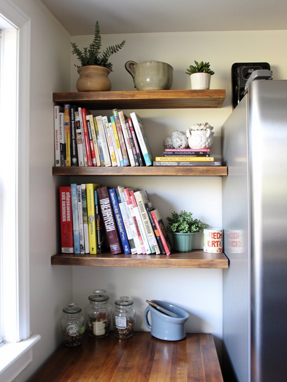 stylish cookbook display ideas