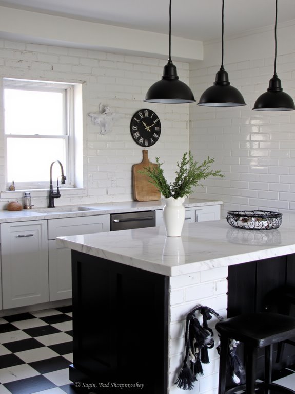 stylish lighting for contrast