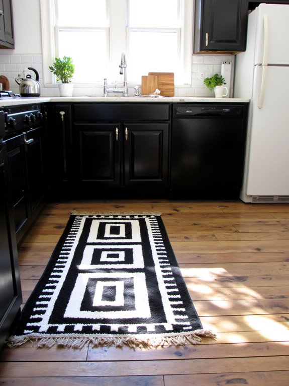 stylish practical kitchen rug