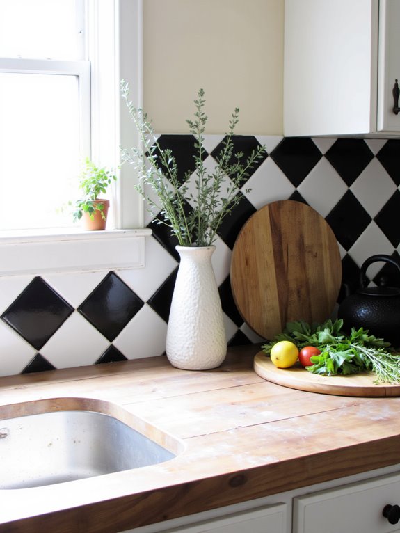 stylish protective kitchen backsplash