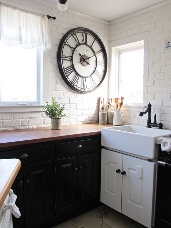 stylish statement clock accent