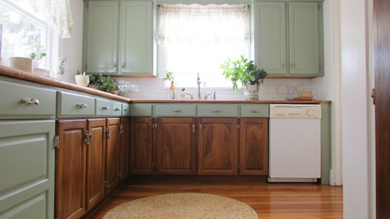 stylish two tone cabinet designs