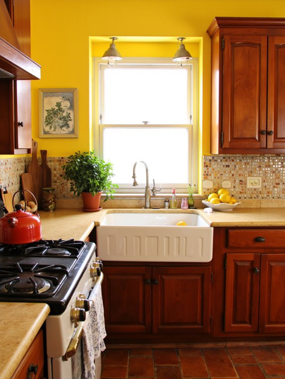 sunny yellow kitchen warmth