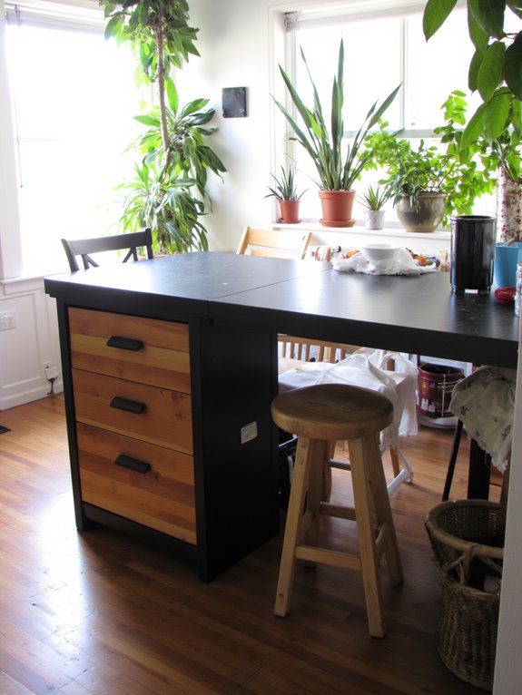 sustainable kitchen island materials