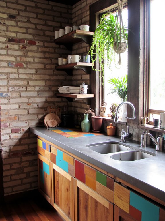 sustainable upcycled kitchen materials