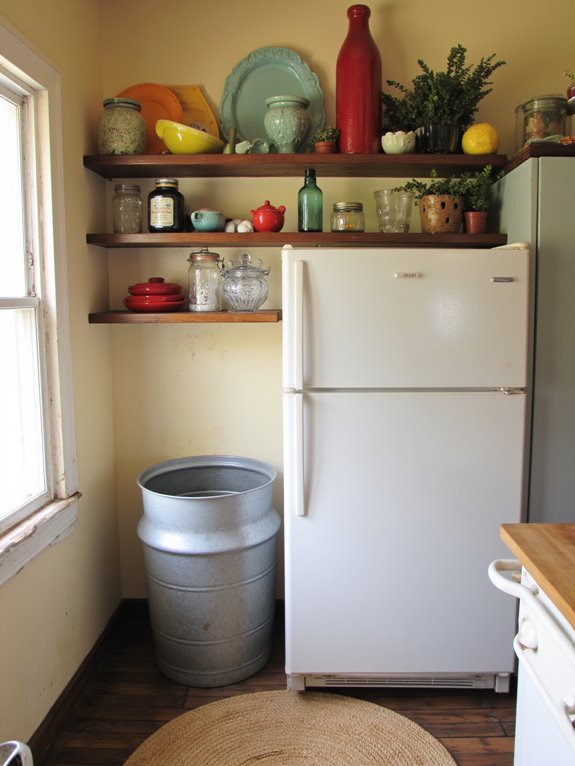 tall shelves maximize space