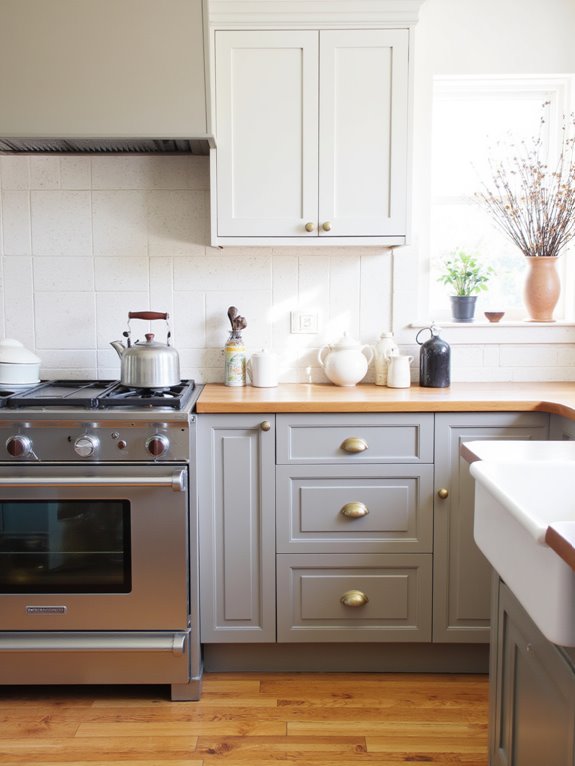 taupe kitchen transformations showcased