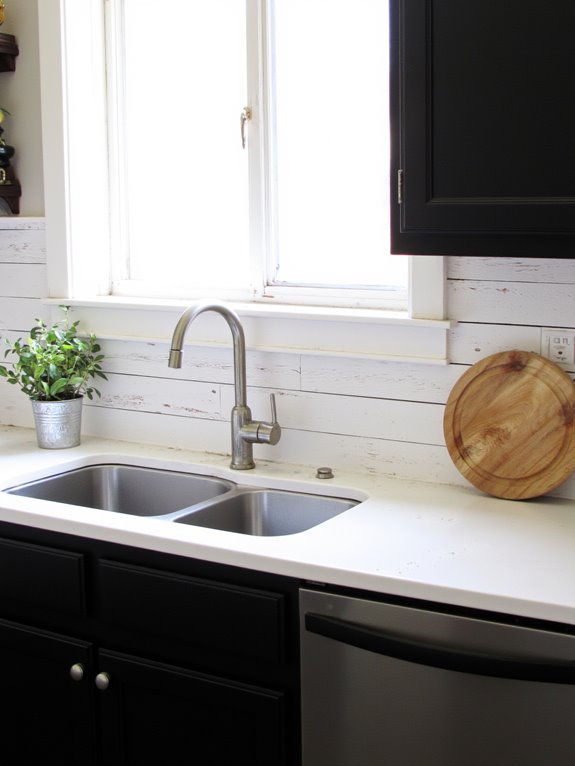 textured shiplap creates warmth