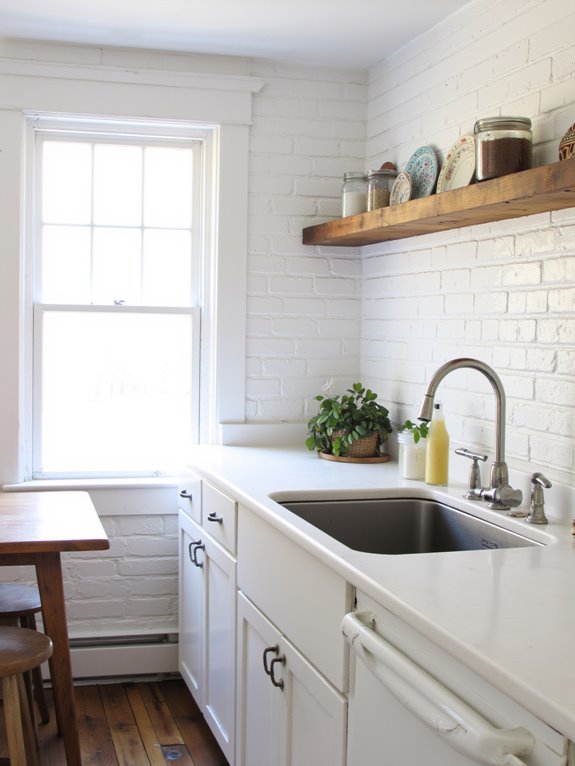 timeless crisp white walls