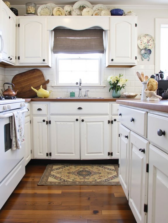 timeless vintage inspired cabinetry charm