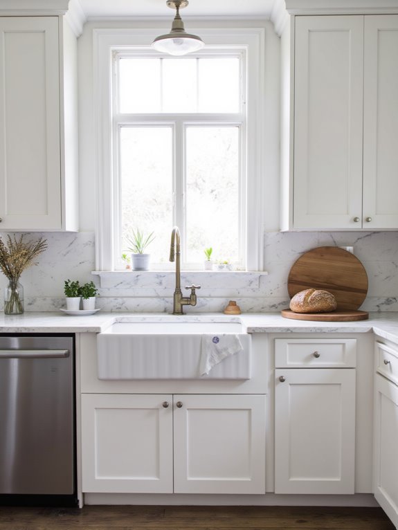 timeless white kitchen versatility
