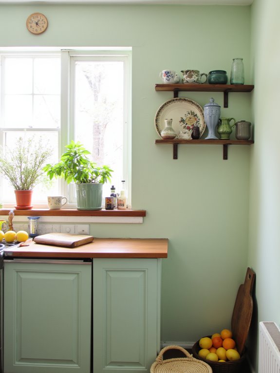 tranquil kitchen color palette