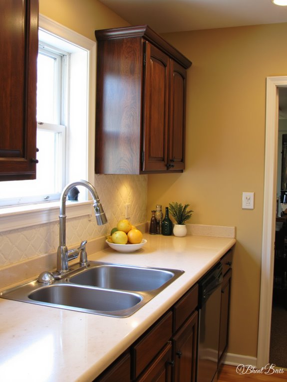 transform cabinets with contact paper