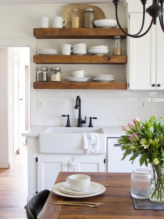 transformative open shelving design