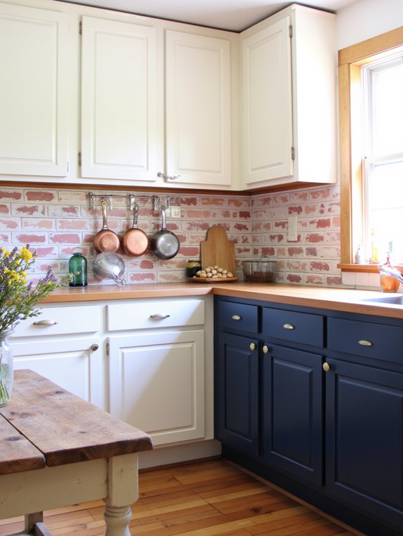 two tone cabinet combinations