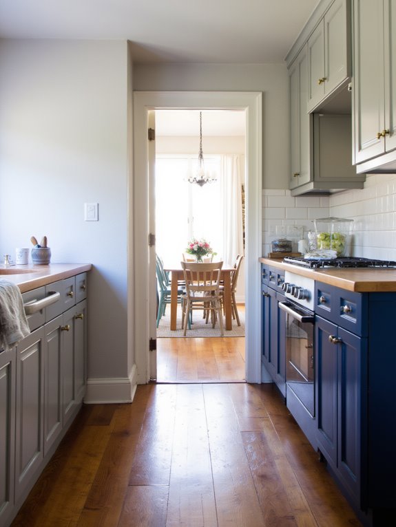 two tone cabinet transformation