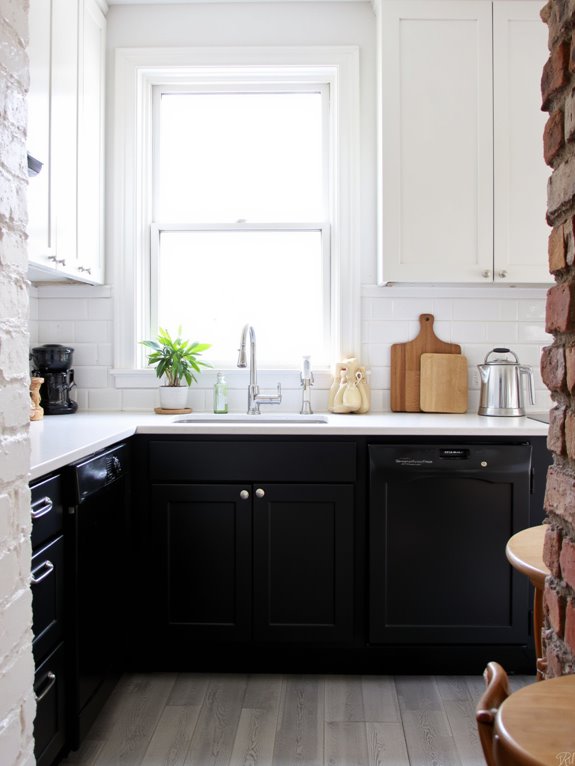 two tone cabinetry design