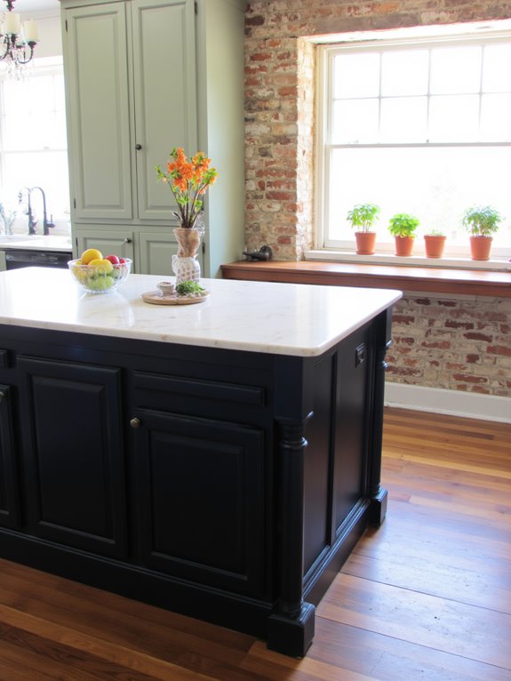 two tone island design enhancement