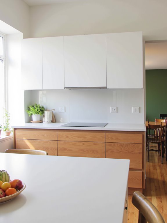 two tone minimalist cabinetry elegance