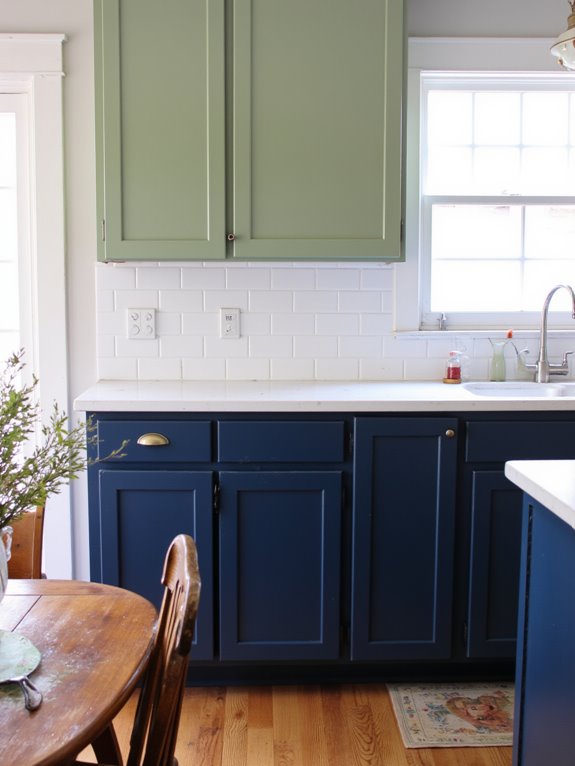 unique two tone kitchen aesthetics