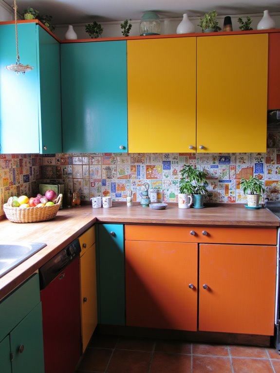 vibrant colors for kitchens