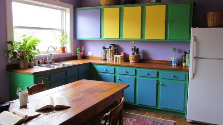 19 Unique Kitchen Cabinet Paint Colors For A Personality Boost vibrant kitchen cabinet hues