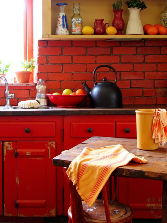 vibrant kitchen color scheme