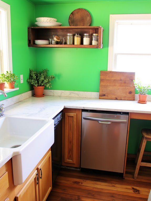 vibrant kitchen with warmth