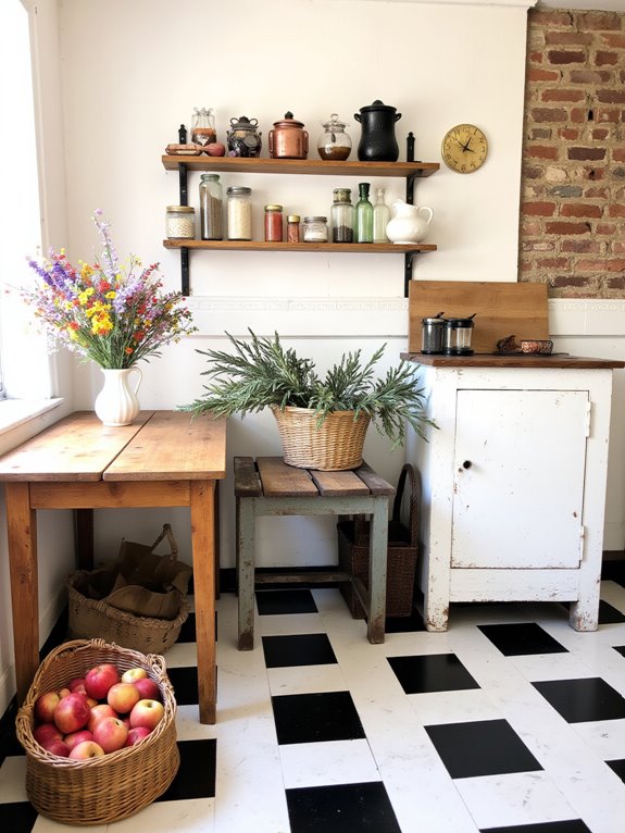 vibrant rugs and plants