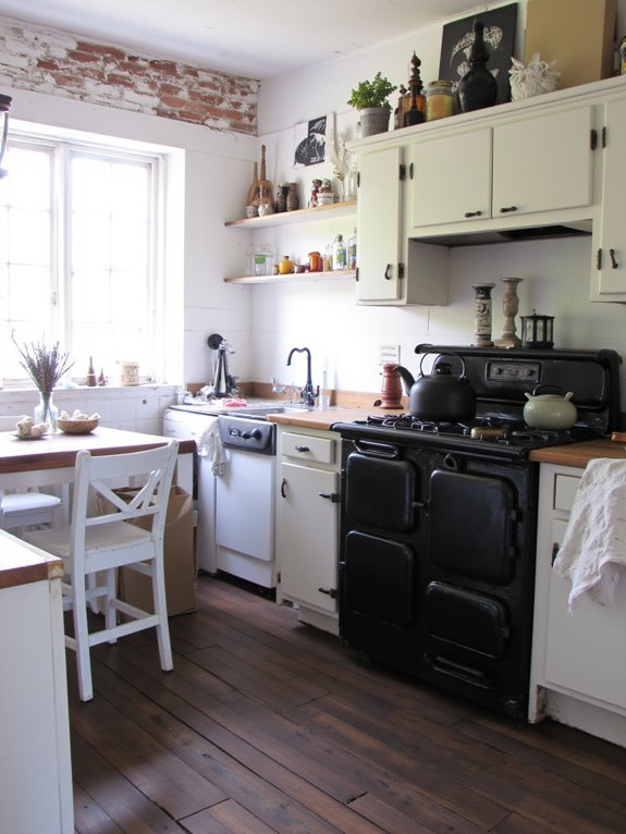 vintage black kitchen accents