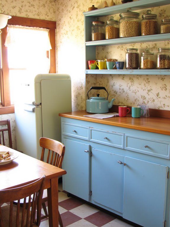 vintage blue cabinet charm