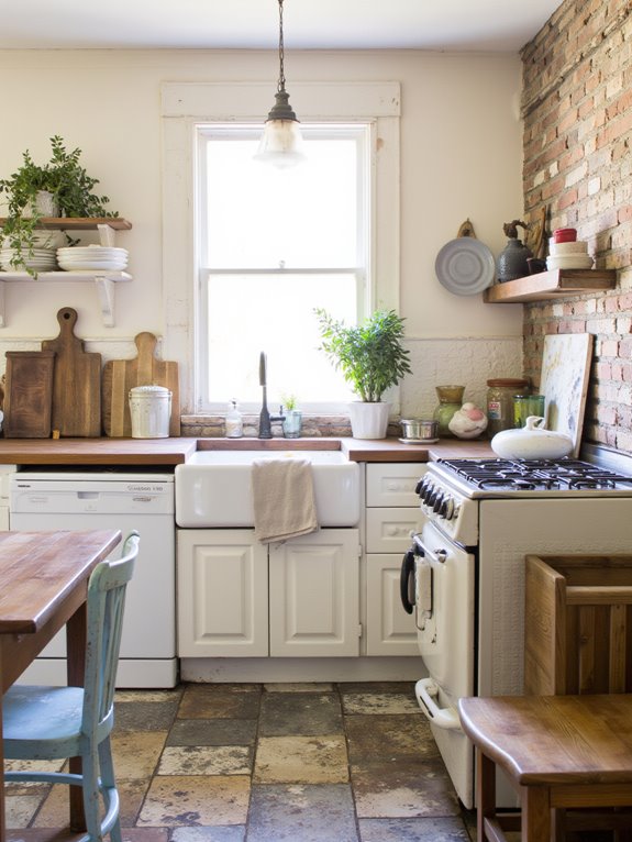 vintage charm in kitchens