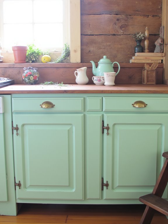 vintage pastel mint charm