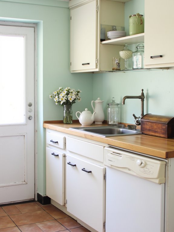 vintage soft mint elegance