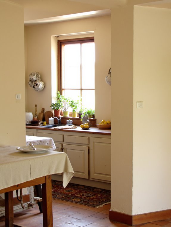 warm beige kitchen ambiance