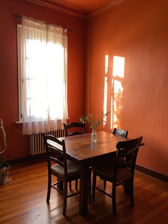 warm colors create coziness