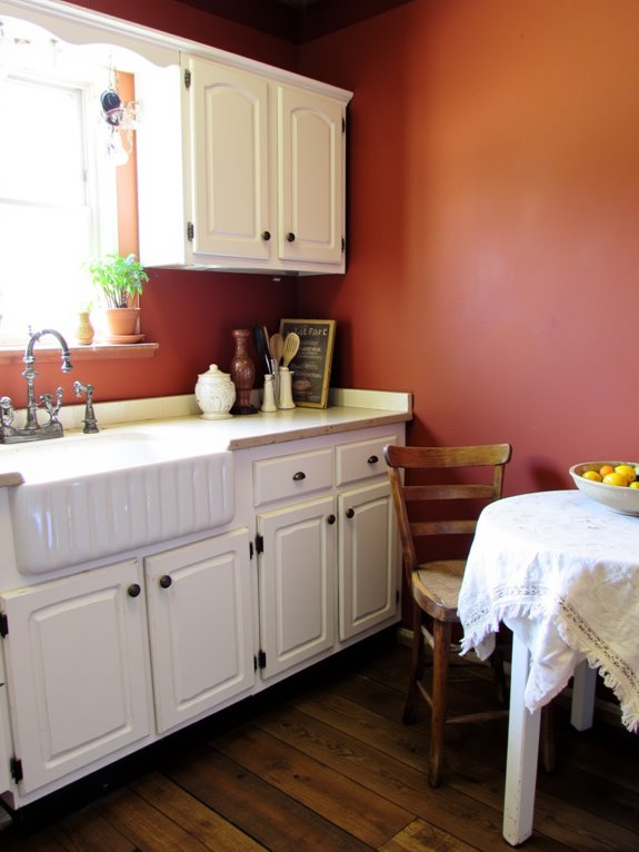 warm earthy kitchen accents