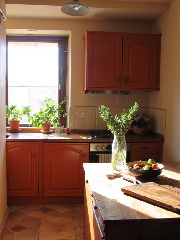 warm earthy kitchen charm