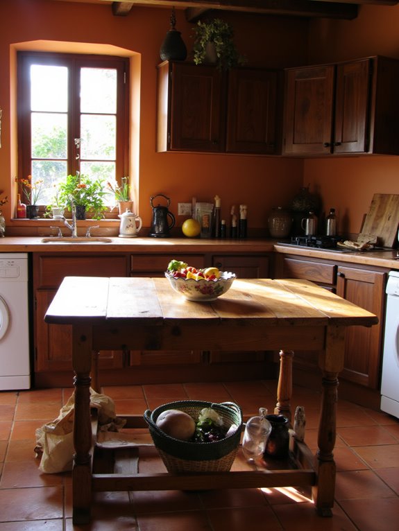 warm earthy kitchen tones