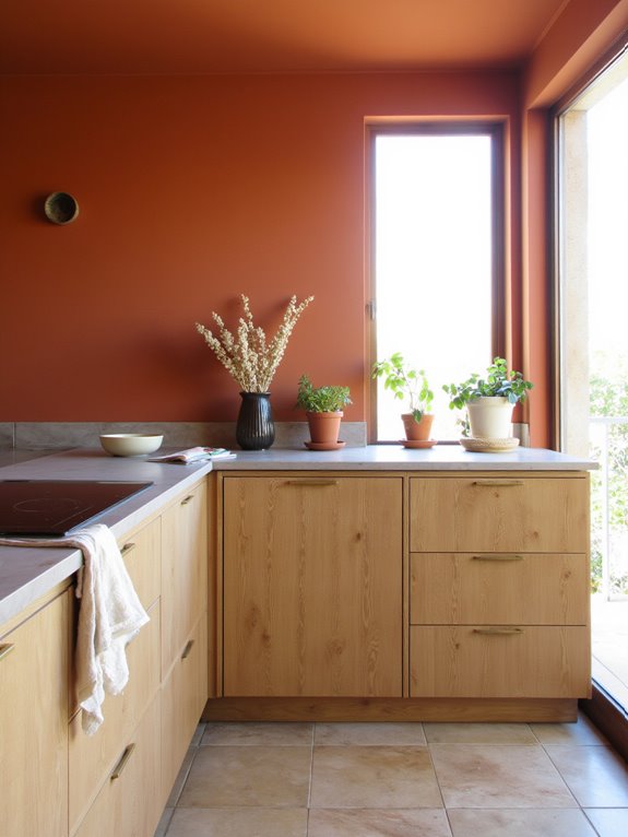 warm earthy kitchen vibes