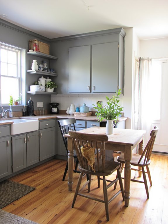 warm gray creates coziness