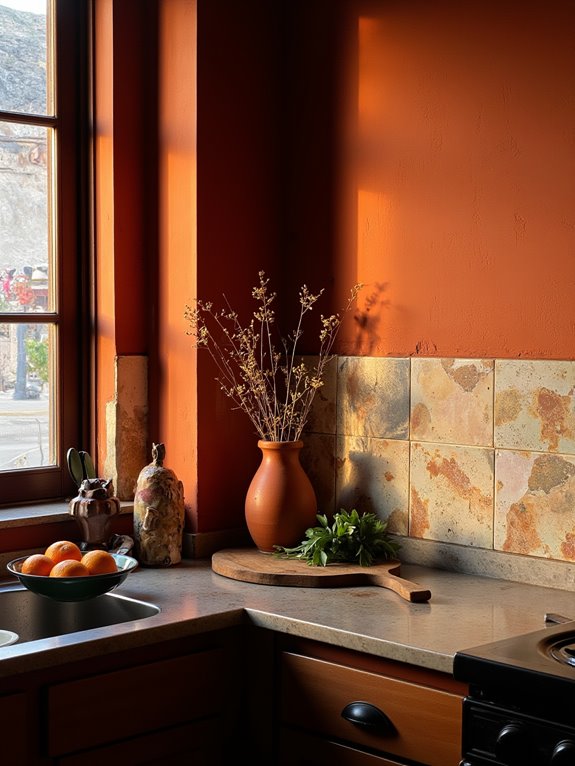 warm inviting kitchen glow