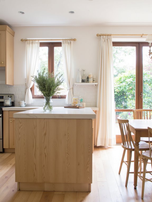 warm inviting light wood