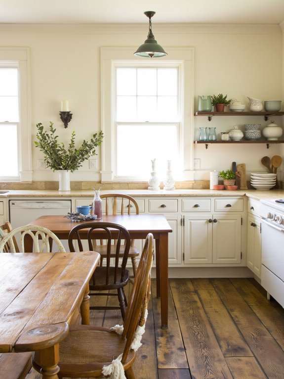 warm painted oak elegance