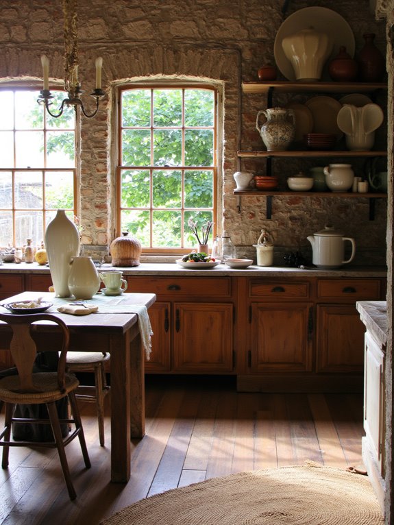 warm rustic kitchen elegance