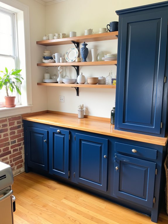 warm wood accents enhance kitchens