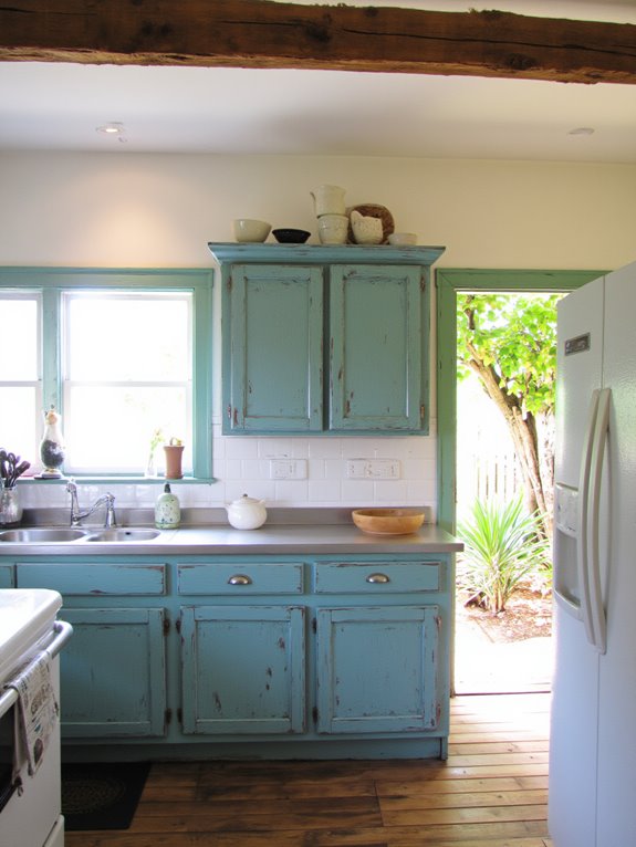 weathered coastal kitchen charm