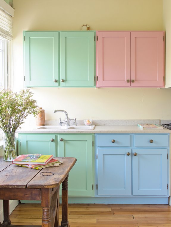 whimsical pastel kitchen colors
