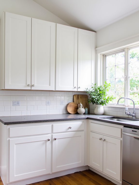 white cabinets increase value