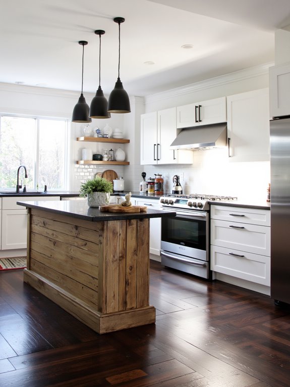 wood and metal combination